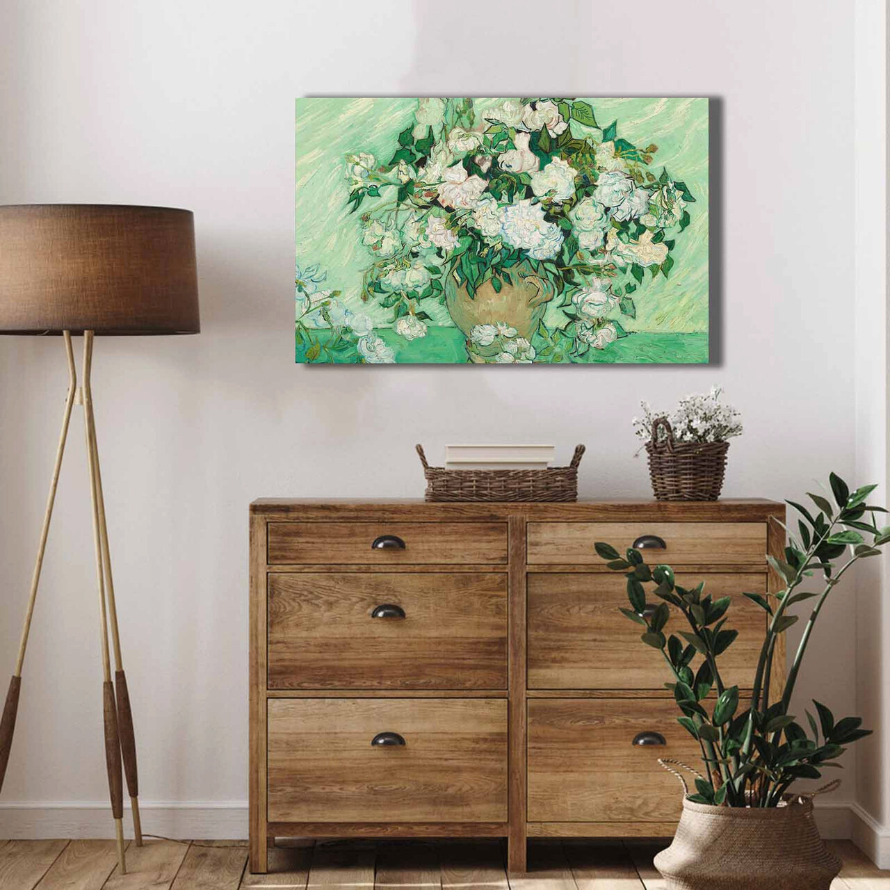 Tablou decorativ, 4570VANGOGH060, Lemn, Multicolor - imagine 4